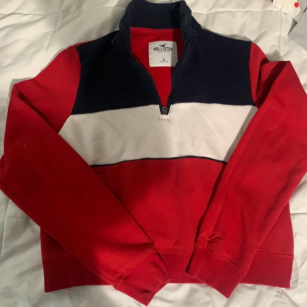 medium turtle neck zip up from hollister